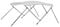 vidaXL Toldo Bimini de 3 Arcos para Barco Embarcación de Recreo Antimoho Correas de Nailon Ajustables Parasol de Lona Blanco 183x160x137 cm
