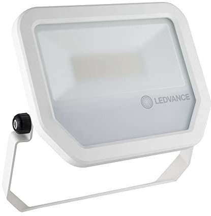 LEDVANCE Fluter LED: für Wand/Decke/Boden, FLOODLIGHT 30 W / 30 W, 100…277 V, Cool Daylight, 6500 K, Gehäusematerial: Aluminium, IP65, Weiß