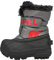 Sorel Snow Commander Waterproof, stivali invernali Unisex - bambini e ragazzi, Grigio (Quarry x Cherrybomb), 24 EU