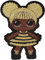 LOL Doll Queen Bee Patch. Woven, Iron-On, with Golden Lurex Thread. Super Large Size 6 x 4.1
