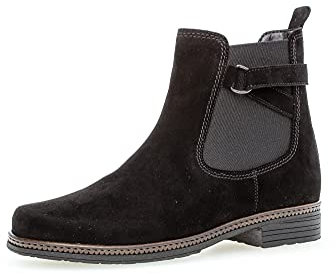 Gabor Damen Chelsea Boots, Frauen Stiefeletten,Wechselfußbett,Best Fitting,winterstiefeletten,winterschuhe,lady,schwarz,37.5 EU / 4.5 UK