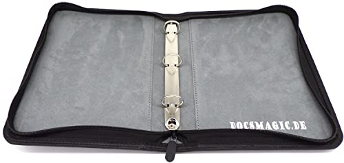 docsmagic.de 4X 3-Ring Premium Zip Mini Album Black