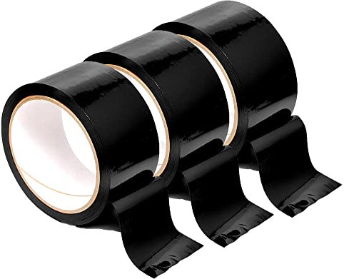 Ouch! - Bondage Tape 20m lang - 5cm breit 3PC Statikfreies Design Tape, Vielseitiges Bondage-SM-Band for Sexuell Sexspielung Paare Frauen Manner(Schwarz)