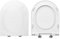 HYDRO HOME WC-Sitz Slim kompatibel mit O. Novo Villeroy & Boch, WC-Sitz aus wärmeisolierendem Kunststoff mit verstellbaren Scharnieren von unten, Farbe Weiß Made in Italy
