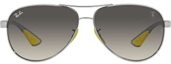 Ray-Ban Sonnenbrille RB8331M F08311 Herren Farbe Silber Glas Grau Größe 61 mm