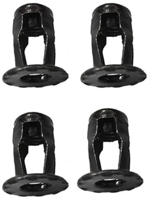 10pcs M5 M6 Petalo Rivetti Dado Serratura Set Rivettatrice In Acciaio Nero Clip Di Ferro Cavo Piastra Fissa Dadi Rivetto In Metallo Morsetto Per Patente Auto-Dado M6,Nero