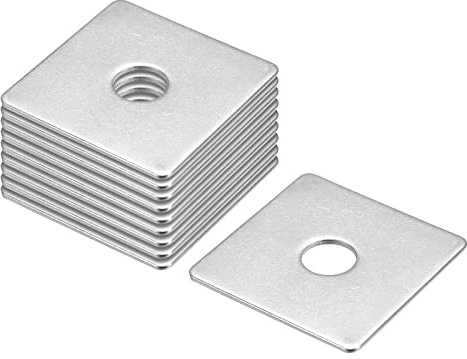 QUARKZMAN 10 Stück Vierkantscheiben M12x50x50x2mm 304 Edelstahl Quadrat Unterlegscheibe Flach Pad Abstandshalter Dichtung für Hardware Verschluss