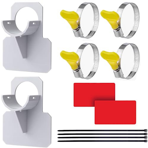 2er-Set Schlauchhalter Pool - Poolschlauch Halterung- Pool Schlauchhalter Knickschutz, Kompatibel Mit Intex Und Bestway Poolschlauchhalter-ZubehöR (Grau)