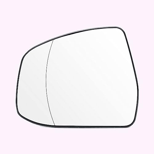 Cristal Del Espejo Retrovisor para Ford Focus 2008 2009 2010 2011-2018 RHD, Cristal de Retrovisor Exterior Calefaccionado con Placa Trasera, Se adapta al lado izquierdo o derecho del vehículo.