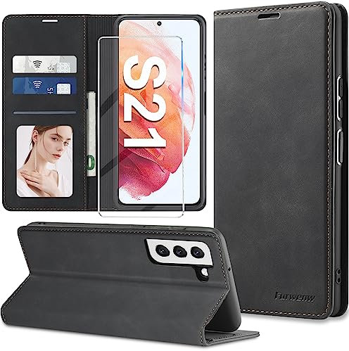 Handyhülle für Samsung Galaxy A14 Hülle Clear View [Touchscreen View] für Samsung A14 5G Hülle Weiche View Flip Leder Stoßfest Schutzhülle Case