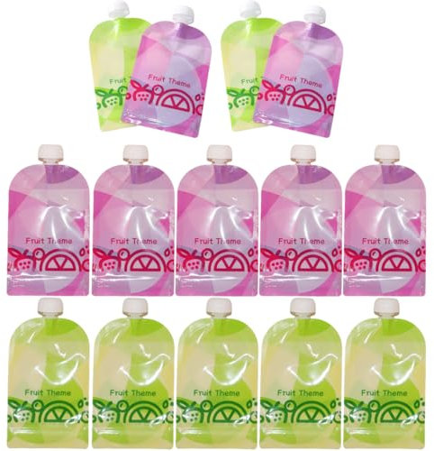 DDKY 10 Stück 150ML quetschbeutel wiederverwendbar,Quetschies zum Selbstbefüllen, Quetschbeutel für Babynahrung, Babybrei, Joghurt, Fruchtmus Wiederverwendbar,Praktisch,Auslaufsicher