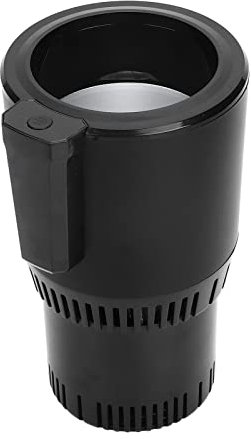 EVGATSAUTO Enfriador de Tazas para Automóvil, Portavasos Inteligente de Aluminio ABS para Automóvil Portavasos Inteligente de 12 V con Indicador de Trabajo para café, Bebidas, Leche, Agua