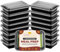 CHEF ROYALE Pack of 12, 1 Compartment Meal Prep Containers - 28oz BPA Free Reusable Storage Containers with Airtight Lids - Microwave, Freezer, and Dishwasher Safe - Stackable Lunch Boxes (12 Pack)