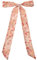 Elerevyo Damen-Chiffon-Schal mit Blumenmuster, quadratischer Halstuch, schmales langes Haarband, Langes helles Rot, 180x5cm/70.9x2.0 inches(LxW)