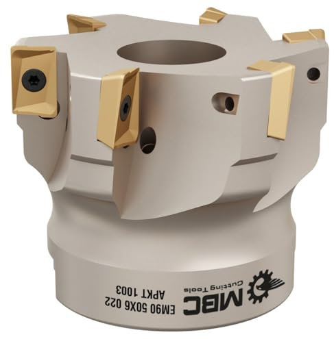 CNC Eckfräser Messerkopf 90° für APKT1003 Wendeplatten Ø 40/50 / 63/100 mm (80 mm - Z=8)