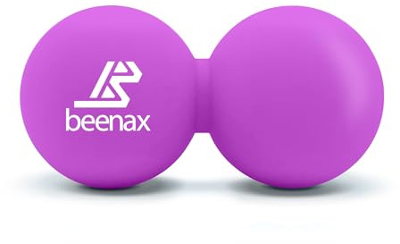 Beenax Peanut Massage Ball - Double Lacrosse Ball - Perfect for Trigger Point Therapy, Myofascial Release, Deep Tissue Massage, Yoga - Designed to Relieve Stress and Relax Tight Muscles