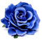 Wisafory 10 Stück Künstliche Blumenköpfe Rosen Blütenköpfe RosenKöpfe Kunst Blumen Rosen Köpfe Kunstblumen Rosen Seidenblumen Dekoration für Hochzeit Party DIY Basteln 11 cm Blau