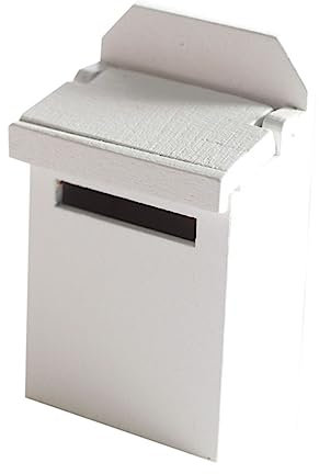 UKCOCO Mini-briefkasten-Ornament Maßstab 1:12 Miniatur-Spielzeug-briefkasten Schickes Design für Die Inneneinrichtung