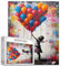 Tucocoo Bunte Ballon-Puzzles für Erwachsene, 1000 Teile, Banksy Little Girl Street Artwork Puzzle 50 x 70 cm, Bunte DIY-Puzzles für Heimdekoration, Familienpuzzle, perfekt für Spieleabende