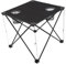 Amagogo Folding Table for 1-2 Persons Iron Easy Storage with Cup Holders Outdoor Table Fold up Camp Dining Table for Dining Market, black