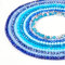FASHEWELRY 1270 cuentas de cristal galvanizadas azules, cuentas de cristal redondas facetadas para hacer pulseras, collares, joyas
