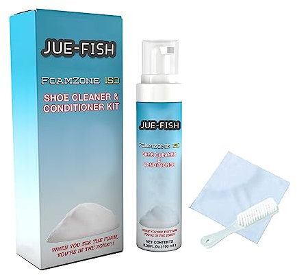 siduytin Jue-Fish 100ml White Shoes Cleaning Foam Brightener Stain Remover Gel Whiten Refreshed Tool Casual Leather Shoe