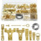 iCovalescent 282 Piezas Cuelga Cuadros, Ganchos para Colgar Cuadros, Arte, Espejos, Relojes, Tablones de Anuncios con Caja Plastica(Oro)