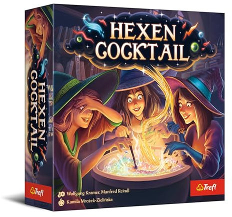 Trefl - Hexen Cocktail- Familien Kartenspiel, Fantasie, für Erwachsene und Kinder ab 8 Jahren, Mehrfabrig
