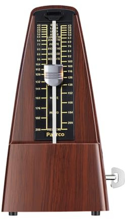 Mechanisches Metronom, Klavier-Sound, große Gitarre, Violine, Schlagzeug, Instrument, universeller Rhythmologe (universelles Musikinstrument, Mahagoni-Farbe)