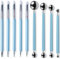 9 Stück Modellierwerkzeug, Töpferwerkzeug Keramik Werkzeug Set Schnitzwerkzeug Set Modellierkugel und Prägestift Werkzeug Polymer Clay Sculpting Tools, Blau