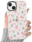 Yirlbey Trasparente Cover per iPhone 13 Mini 5,4, Aesthetic Fiori Motivo Rosen Disegni per Donne Ragazze, Silicone Custodia Telaio in TPU e Retro in PC Protettiva Case per iPhone 13Mini,Rosa