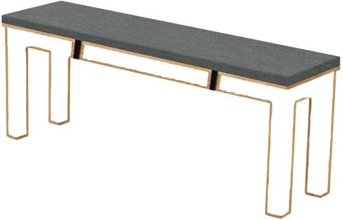 RTSFKFS 3cm Dicke Sitzkissen Outdoor, Sitzauflage Sitzkissen Bank Auflage Ersatzpolster, rutschfeste Waschbare Bankauflage Bankkissen Sitzauflagen Gartenmöbel Bank Polster(Dunkelgrau,210x30x3cm)