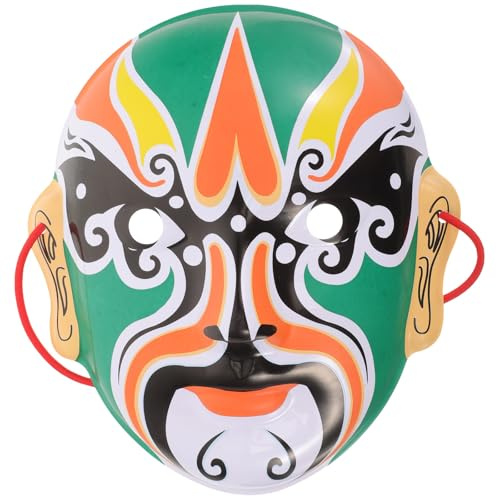 OSALADI Masque D'opéra de Pékin en Plastique, Masque Chinois Traditionnel Exquis pour Décoration de Fête ou Accessoire de Rassemblement Unique et Élégant