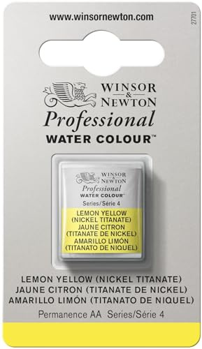 Winsor & Newton Professional Watercolor, Half Pan, Lemon Yellow Hue