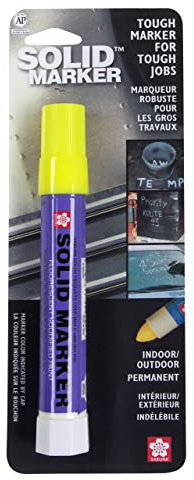 Sakura Solid Paint Markers - Permanent Marker Paint Pens - Window, Wood, & Glass Marker - Fluorescent Yellow Paint - 1 Pack