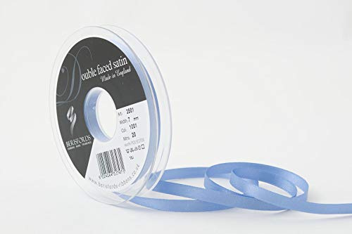 Berisfords Double FACE Poly Satin Ribbon, Lupin, 7 mm