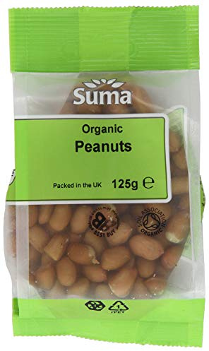 Suma Organic Peanuts 125 g (Pack of 6)