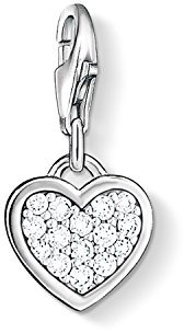 Thomas Sabo Damen Charm-Anhänger Herz Charm Club 925 Sterling Silber 0967-051-14