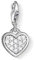 Thomas Sabo Damen Charm-Anhänger Herz Charm Club 925 Sterling Silber 0967-051-14