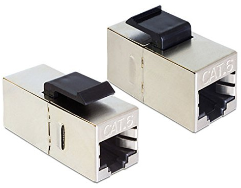 DeLock 10er Pack Keystone Jack Module RJ45 Buchse > Buchse Cat.6