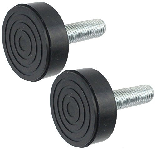 spares2go Universal Kühlschrank Gefrierschrank Verstellbare Schraube im Fuß (2 Stück, 10 mm Gewinde)