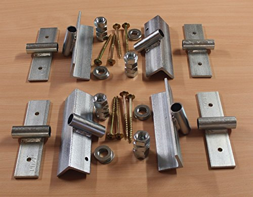 1 Stück Pitzl® Schornsteinhalter Bausatz massiv 6 mm Stahl Sparrenhalter für Schornstein Kaminhalter