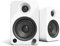 Kanto YU4GW Powered Speakers with Bluetooth and Built-in Phono Preamp | Auto Standby and Startup | Remote Included | 140W Peak Power | Pair | Gloss White