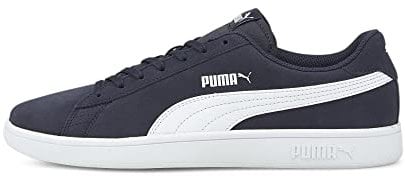 PUMA Unisex Puma Smash V2 Sneaker, Peacoat Puma White, 37 EU