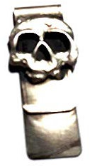 artigianale Geldklammer Totenkopf Skull Wählen Sie das Bad aus Metall Money Clips Geldklammer für Herren als Geschenk Schlüsselanhänger