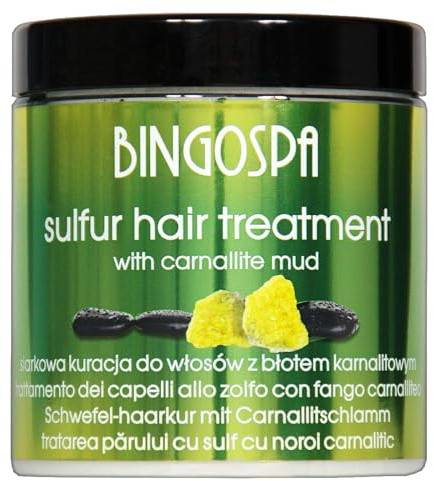 Anti-Schuppen Schwefel-Haarbehandlung Haarkur für fettige Kopfhaut 250g BINGOSPA