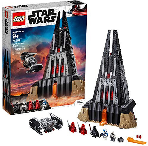 Sinoeem LEGO Star Wars Darth Vader's Castle 75251 Bauset enthält TIE Fighter, Darth Vader Minifiguren, Bacta Panzer und mehr (1.060 Teile) (Amazon Exclusive)