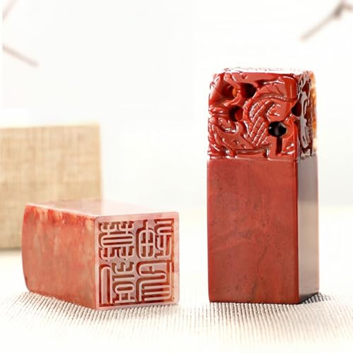 Stempel mit fünf Drachen, personalisierbar, Kalligraphie, Siegel, chinesischer Namen, Übersetzungsstempel, Chop-Stein, Namensstempel