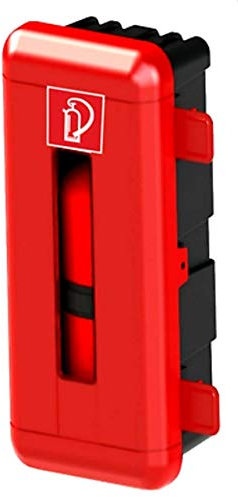Boîte de protection pour extincteur à CO2 5 kg Rouge/noir H x L x P 865 x 335 x 240 mm extérieur