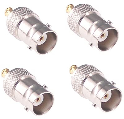RFaha 4 x MCX-Stecker auf BNC-Buchse, RF-Koaxial-Koaxialadapter (F70-4)